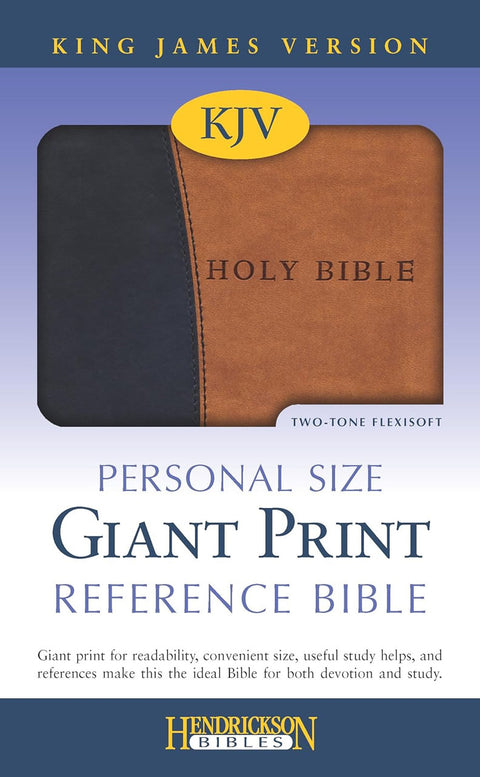 Hendrickson Bible: Personal Size Giant Print Reference Bible (Tan & Black)