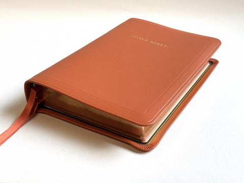 Allan Oxford Bible: Longprimer #52 - Orange Meriva Calfskin