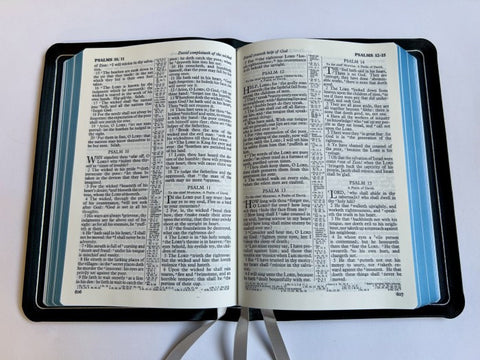 Allan Oxford Bible: Longprimer #52 - Black Meriva Calfskin Silver Line