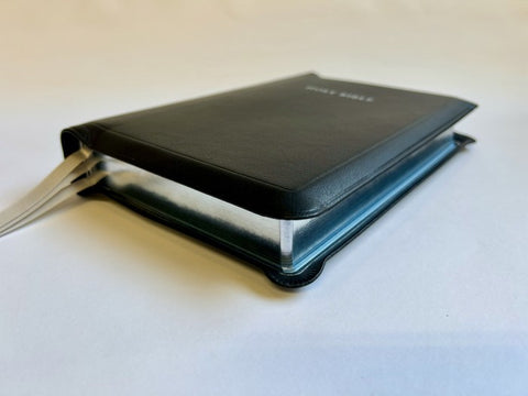 Allan Oxford Bible: Longprimer #52 - Black Meriva Calfskin Silver Line