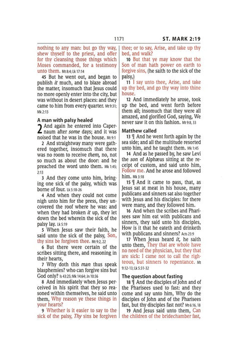 Hendrickson Bible: Large Print Wide Margin Black Imitation Leather