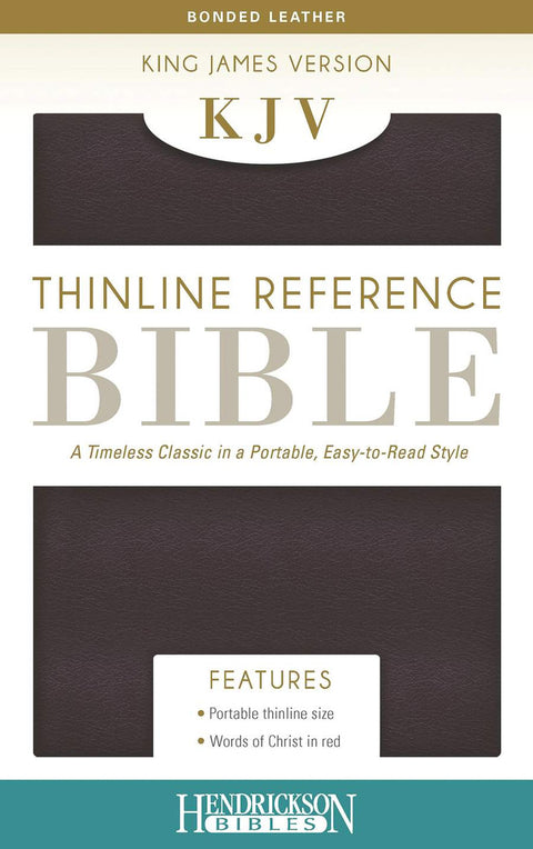 Hendrickson Bible: Thinline Reference Edition Bible Burgundy Bonded Leather