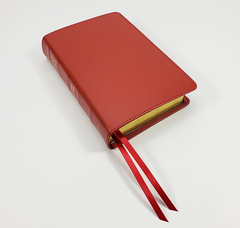 Church Bible Publishers: Compact Cameo Reference Bible Red Calfskin