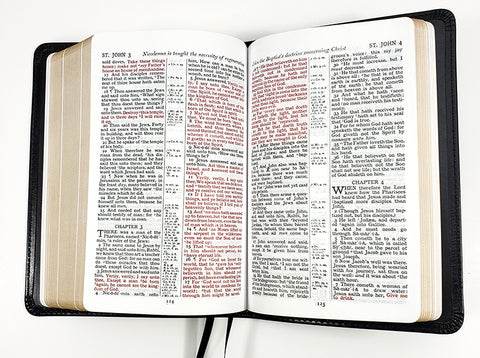 Church Bible Publishers: Compact Cameo Reference Bible Red Calfskin