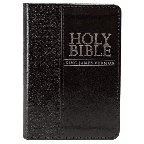 Christian Art Publishers:  Mini Pocket Bible Faux Leather Black