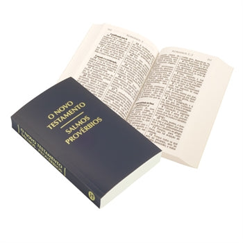 Portuguese New Testament with Psalms & Proverbs - Blue Paperback