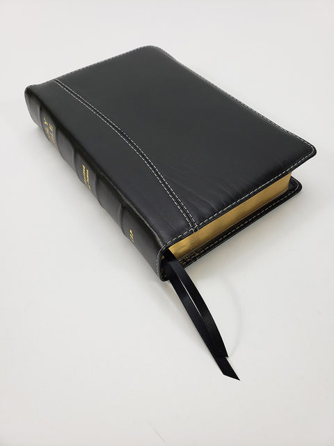 Church Bible Publishers: Handsize Text Bible - Black with White Threads
