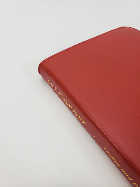 Church Bible Publishers:  New Testament with Psalms and Proverbs – Corporate Series, Red