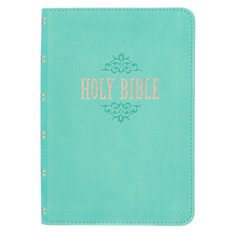 Christian Art Publishers: Teal Faux Leather Compact