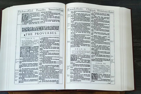 Facsimile 1611 King James Bible: Synthetic Leather Reference - Hardcover