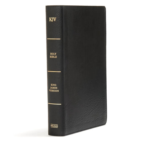 Holman Bible: Large Print Personal Size Reference Bible Leathertouch - Black