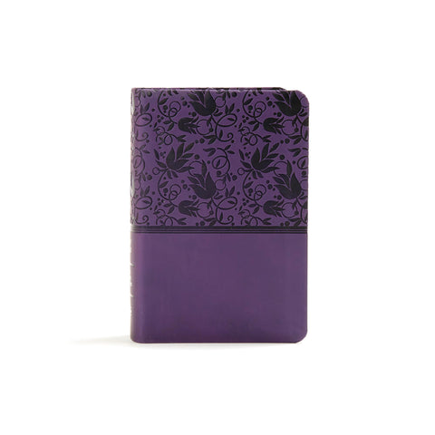 Holman Bible: Compact Purple LeatherTouch