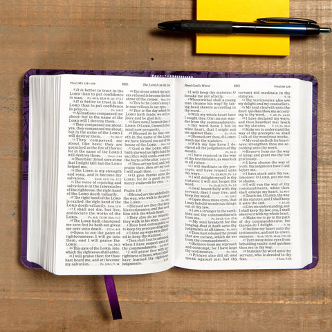 Holman Bible: Compact Purple LeatherTouch