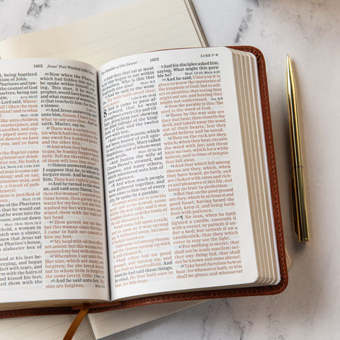 Holman Bible: Compact Burnt Sienna LeatherTouch