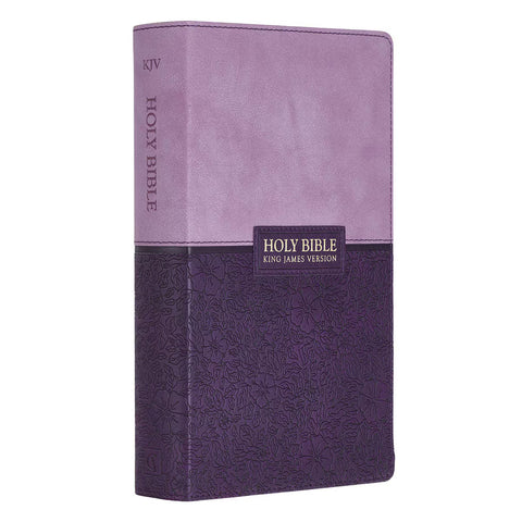 Christian Art Publishers: Two-tone Purple Faux Leather Giant Print Standard