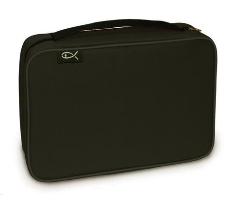 Canvas - Bible Cover Black (7.25" x 10.2" x 2.25")