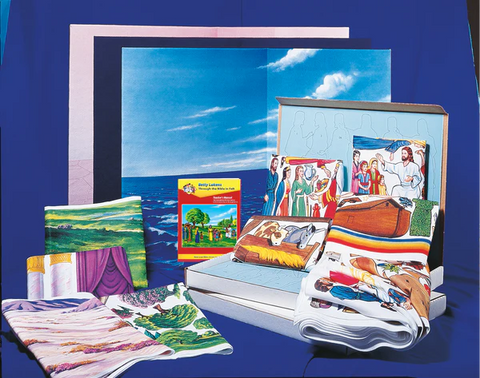 Betty Lukens Mounted Small Deluxe Bible Flannelgraph Set (6.5"" Figures)