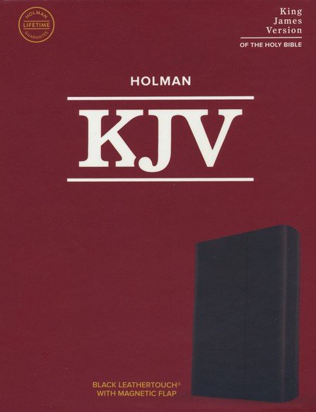 Holman Bible: Compact Black LeatherTouch with Magnetic Flap