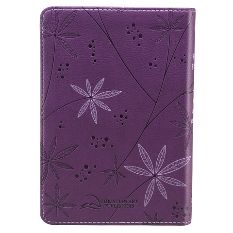 Christian Art Publishers:  Purple Faux Leather Compact Bible
