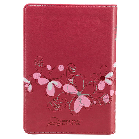 Christian Art Publishers:  Pink Faux Leather Compact Bible