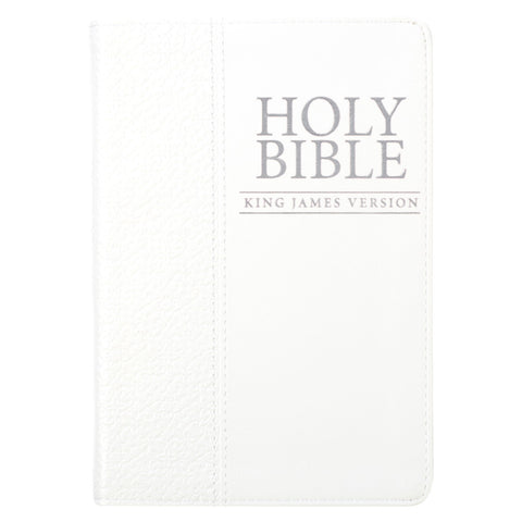 Christian Art Publishers:  White Faux Leather Compact