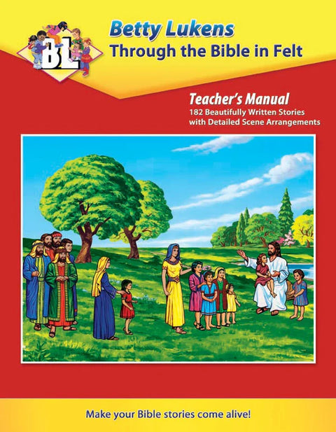 Betty Lukens Mounted Small Deluxe Bible Flannelgraph Set (6.5"" Figures)