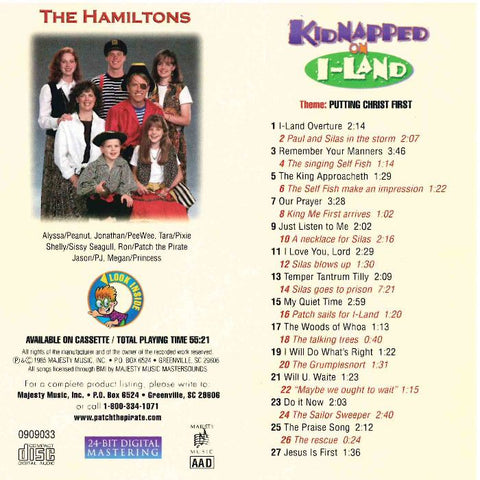 Kidnapped On I-Land - Patch The Pirate CD