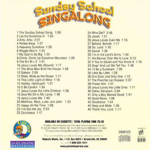 Sunday School Singalong Volume 1 - Patch The Pirate CD
