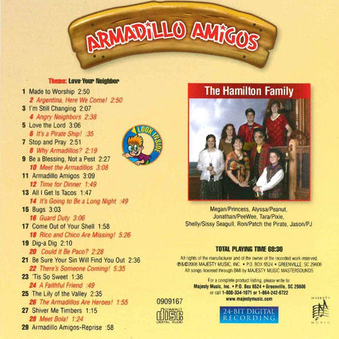 Armadillo Amigos - Patch the Pirate CD