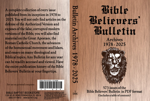 1978-2025 Bible Believers' Bulletin Archives
