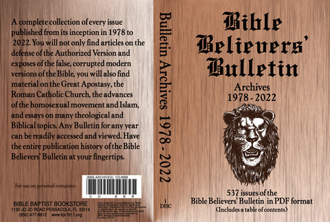 1978-2023 Bible Believers' Bulletin Archives