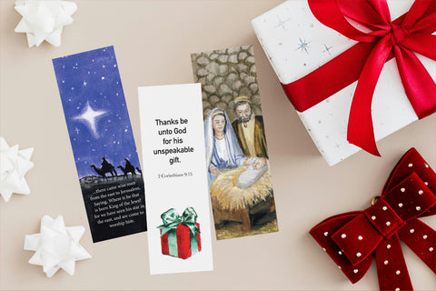 Christmas Bookmarks (more styles available)