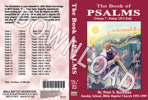 Psalms, Volume 7 - Downloadable MP3