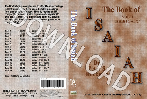 Isaiah, Volume 1 - Downloadable MP3