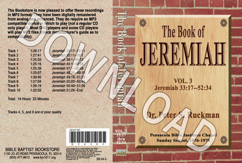 Jeremiah, Volume 3 - Downloadable MP3