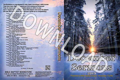 December 2019 Sermons - Downloadable MP3