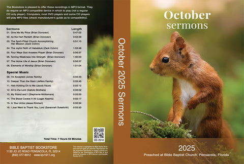 October 2025 Sermons - MP3