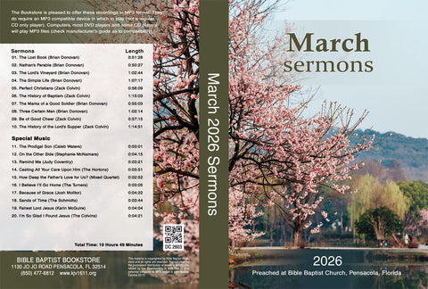 March 2026 Sermons - MP3