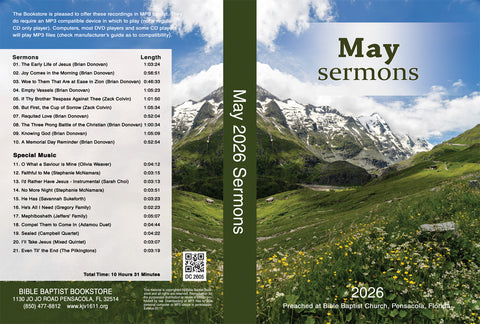 May 2026 Sermons - MP3