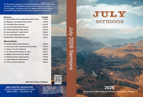 July 2026 Sermons - MP3