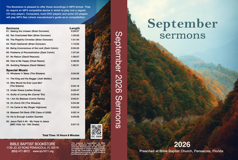 September 2026 Sermons - MP3