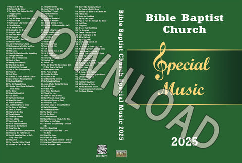 2025 Bible Baptist Church Special Music - Downloadable MP3
