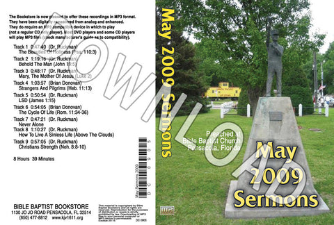 May 2009 Sermons - Downloadable MP3