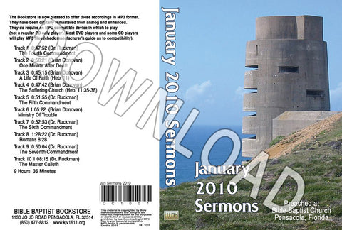 January 2010 Sermons - Downloadable MP3