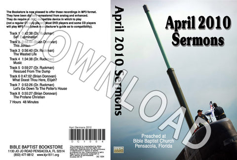 April 2010 Sermons - Downloadable MP3