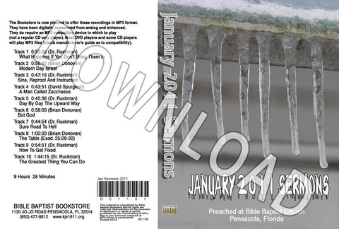 January 2011 Sermons - Downloadable MP3