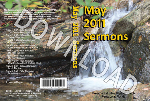 May 2011 Sermons - Downloadable MP3