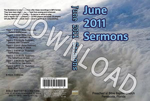 June 2011 Sermons - Downloadable MP3