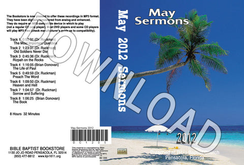 May 2012 Sermons - Downloadable MP3