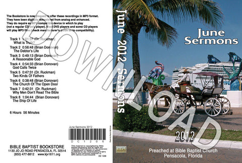 June 2012 Sermons - Downloadable MP3